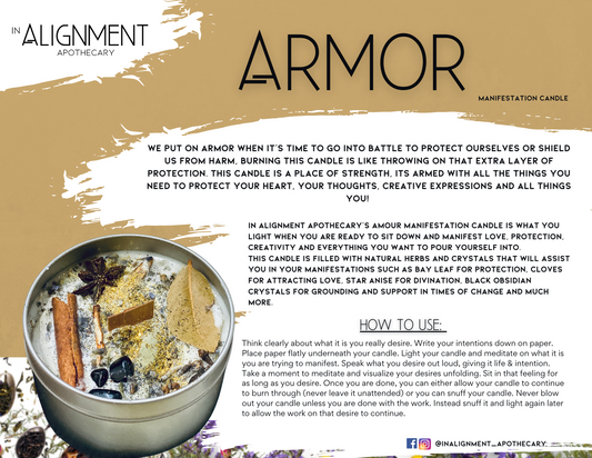 ARMOR Manifestation Candle